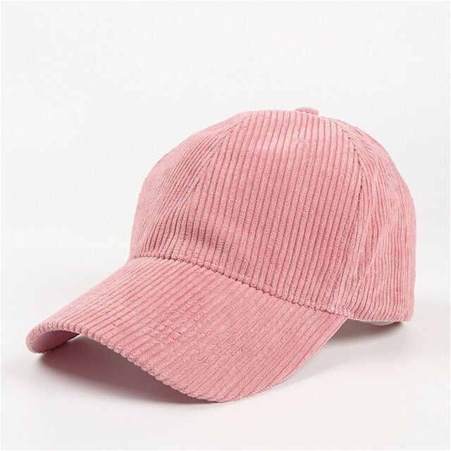 Summer Solid Corduroy Caps