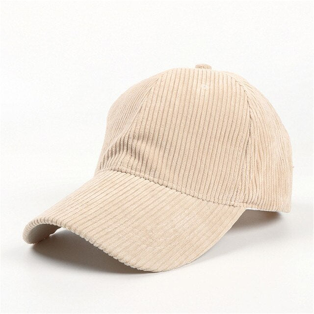 Summer Solid Corduroy Caps