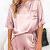 Summer Satin Pajamas Set Women