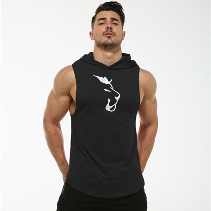 Hooded Sleeveless Fitness Vest