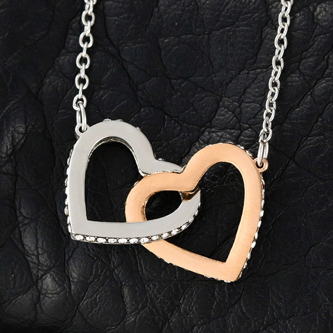 Interlocking Heart Necklace for New Mom