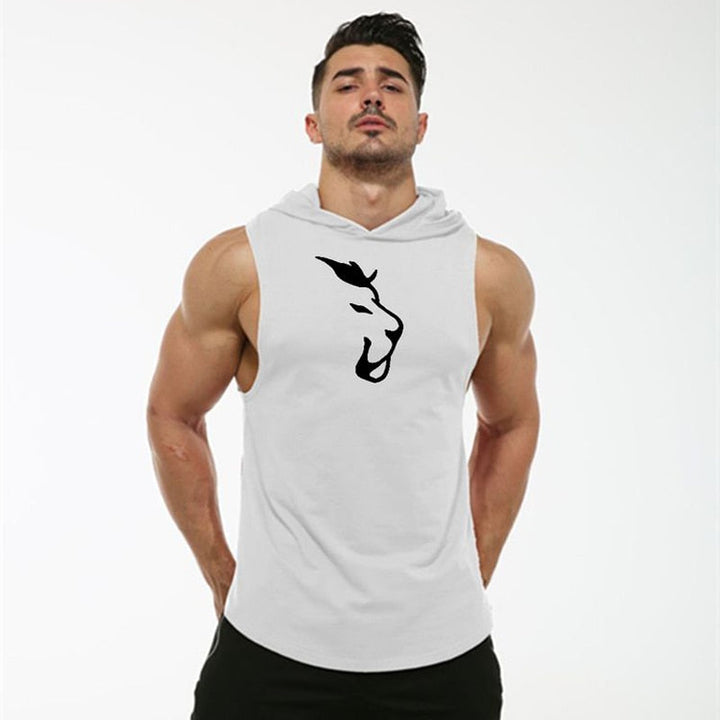 Hooded Sleeveless Fitness Vest