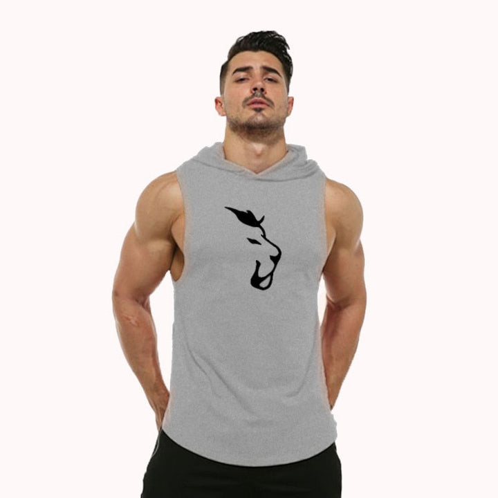 Hooded Sleeveless Fitness Vest