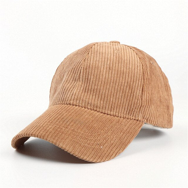 Summer Solid Corduroy Caps