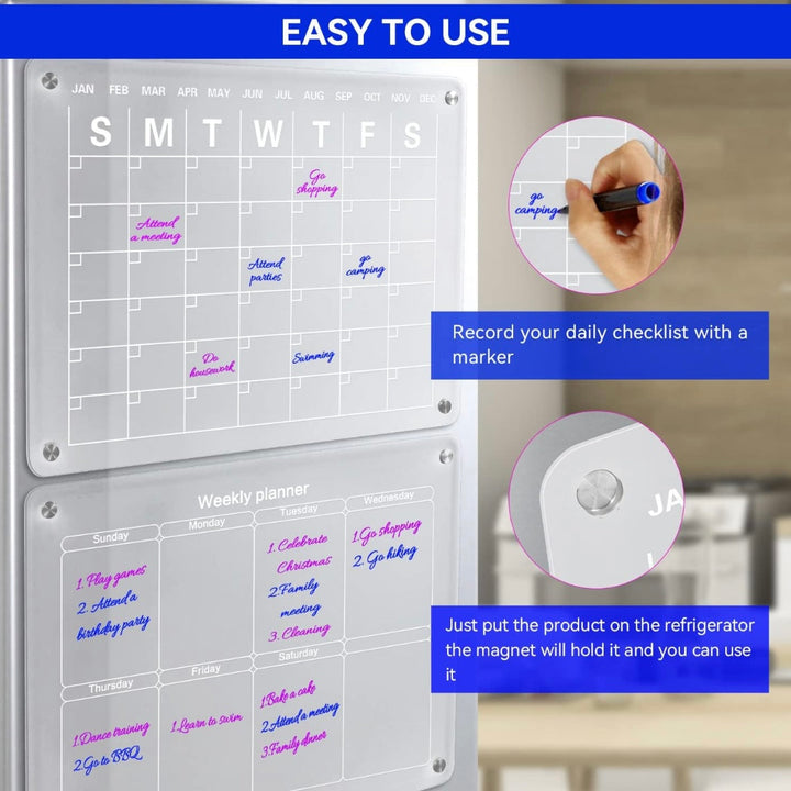 Acrylic Magnetic Calendar