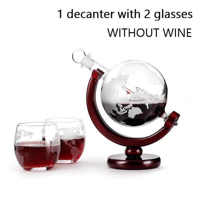 Globe Wine Aerator Glass Set