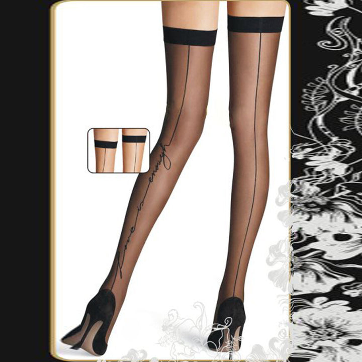 Comeodear Stretchy Fish Net Stockings Lace Stitching Sexy