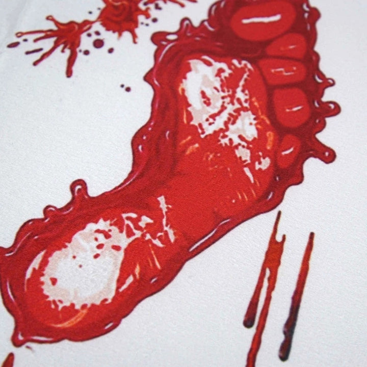 Halloween Blood Footprint Mat