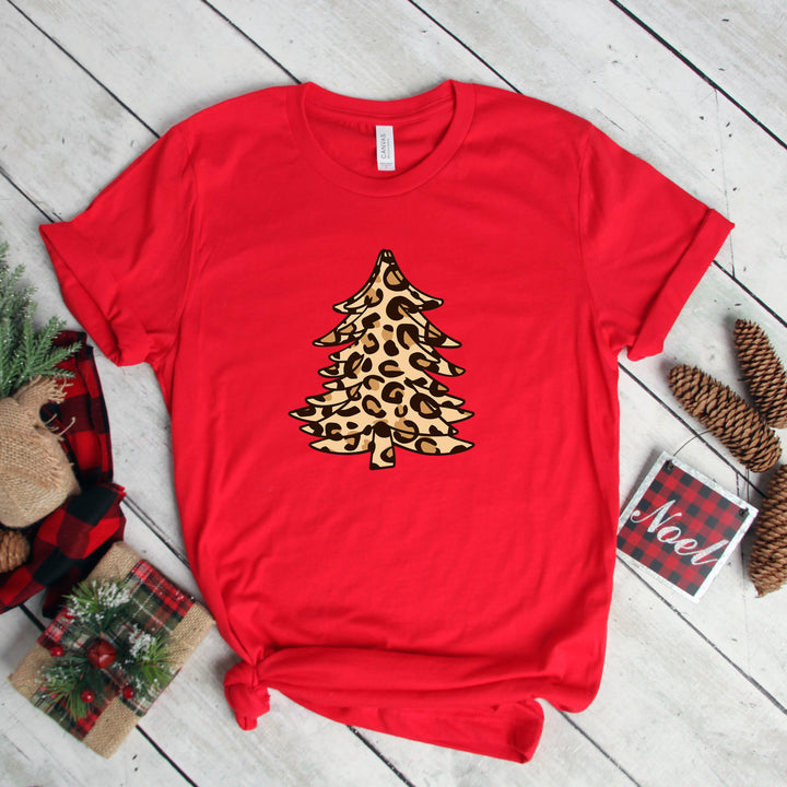 Leopard Christmas Tree Shirt