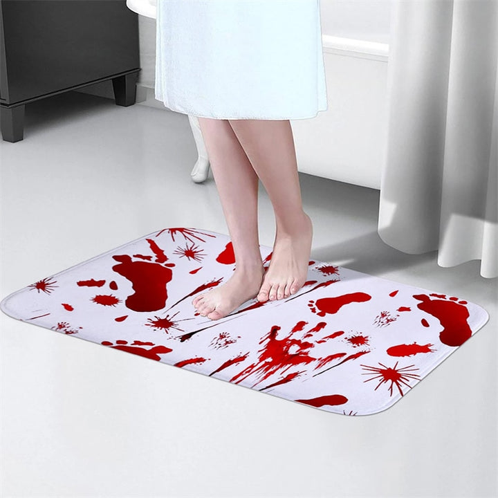 Halloween Blood Footprint Mat