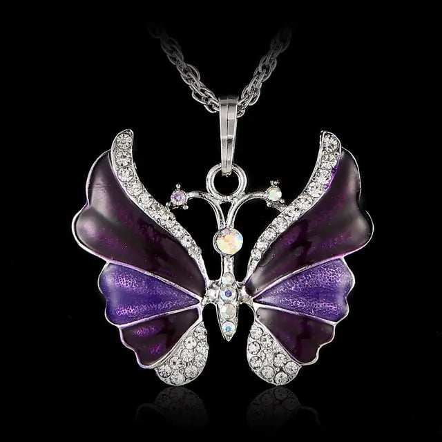 Colorful Butterfly Necklace