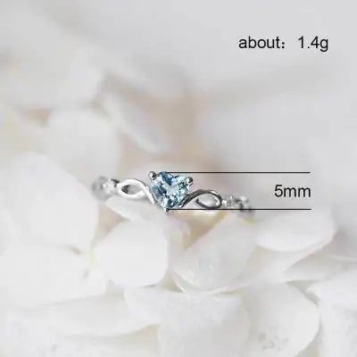 Huitan Simple Heart Ring