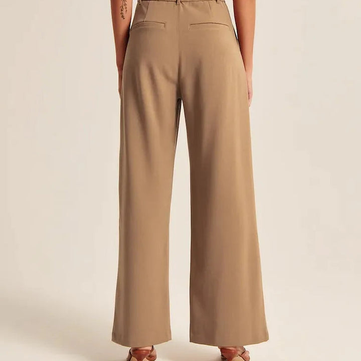 Light Wide-Leg Tailored Pants